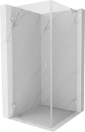 Mexen Lunar-B L left-hand hinged shower enclosure 100 x 100 cm, transparent, brushed nickel- 832L-100-100-97-00-L