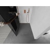 Mexen Kioto+ shower wall with shelf Walk-in 90 x 200 cm, graphite, rose gold - 800-090-121-60-40