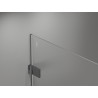 Mexen Lunar-B right swinging shower cabin 100 x 90 cm, transparent, gun metal - 832-100-090-95-00-P