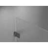 Mexen Lunar-B right swinging shower cabin 100 x 90 cm, transparent, gun metal - 832-100-090-95-00-P