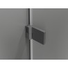 Mexen Lunar-B right swinging shower cabin 100 x 90 cm, transparent, gun metal - 832-100-090-95-00-P