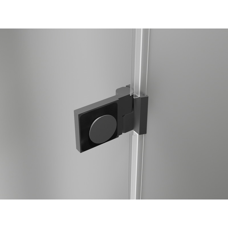 Mexen Lunar-B right swinging shower cabin 100 x 90 cm, transparent, gun metal - 832-100-090-95-00-P