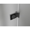 Mexen Lunar-B right swinging shower cabin 100 x 90 cm, transparent, gun metal - 832-100-090-95-00-P