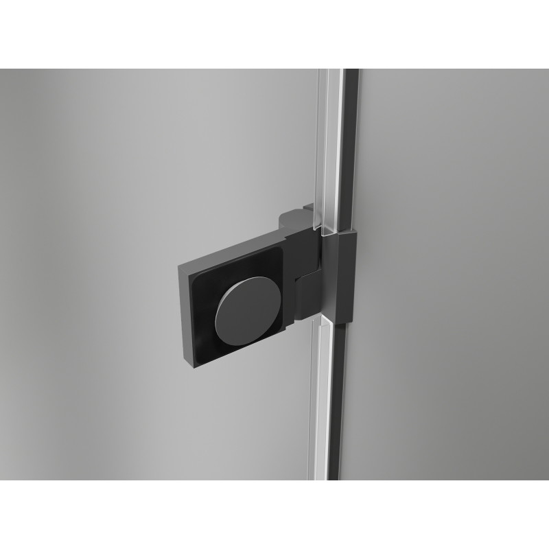 Mexen Lunar-B right swinging shower cabin 100 x 90 cm, transparent, gun metal - 832-100-090-95-00-P