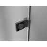 Mexen Lunar-B right swinging shower cabin 100 x 90 cm, transparent, gun metal - 832-100-090-95-00-P