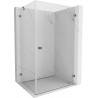 Mexen Lunar-B right swinging shower cabin 100 x 90 cm, transparent, gun metal - 832-100-090-95-00-P
