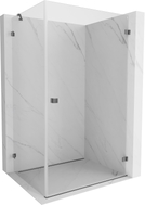 Mexen Lunar-B right swinging shower cabin 100 x 90 cm, transparent, gun metal - 832-100-090-95-00-P