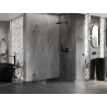 Mexen Lunar-B right swinging shower cabin 100 x 90 cm, transparent, gun metal - 832-100-090-95-00-P