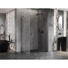 Mexen Lunar-B right swinging shower cabin 100 x 90 cm, transparent, gun metal - 832-100-090-95-00-P