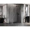 Mexen Lunar-B right swinging shower cabin 100 x 90 cm, transparent, gun metal - 832-100-090-95-00-P