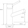 Mexen Eri washbasin mixer tap, Chrome - 74200-00