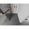 Mexen Kioto+ shower wall with shelf Walk-in 100 x 200 cm, mirror, pink gold - 800-100-121-60-50