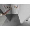 Mexen Kioto+ shower wall with shelf Walk-in 100 x 200 cm, mirror, rose gold - 800-100-121-60-50