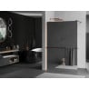 Mexen Kioto+ shower wall with shelf Walk-in 100 x 200 cm, mirror, rose gold - 800-100-121-60-50