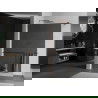 Mexen Kioto+ shower screen with a shelf and rail 120 x 200 cm, Mirror 8 mm, Rose gold - 800-120-121-60-50