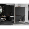 Mexen Kioto+ shower screen with shelf Walk-in 120 x 200 cm, mirror, rose gold - 800-120-121-60-50