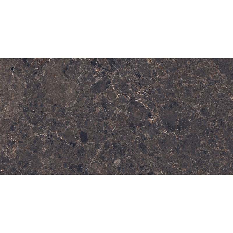 Mexen Slik Emperador Brown Glazed Rectified Porcelain G1, Floor-Wall Tile 120 x 60 cm, High Gloss - TL207-120-060-00