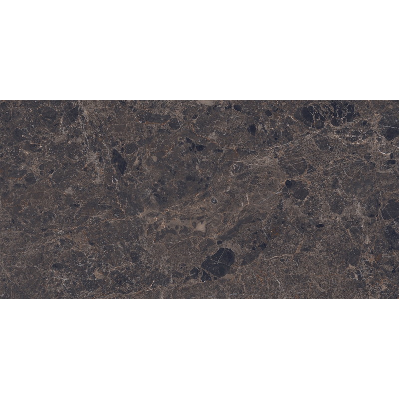 Mexen Slik Emperador Brown Glazed Rectified Porcelain G1, Floor-Wall Tile 120 x 60 cm, High Gloss - TL207-120-060-00