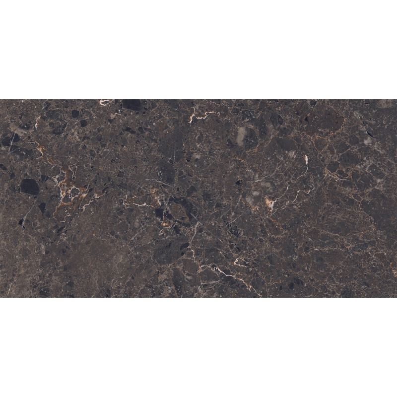 Mexen Slik Emperador Brown Glazed Rectified Porcelain G1, Floor-Wall Tile 120 x 60 cm, High Gloss - TL207-120-060-00