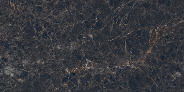 Mexen Slik Emperador Black glazed rectified porcelain tile G1, floor-wall tile 120 x 60 cm, high gloss - TL207-120-060-01