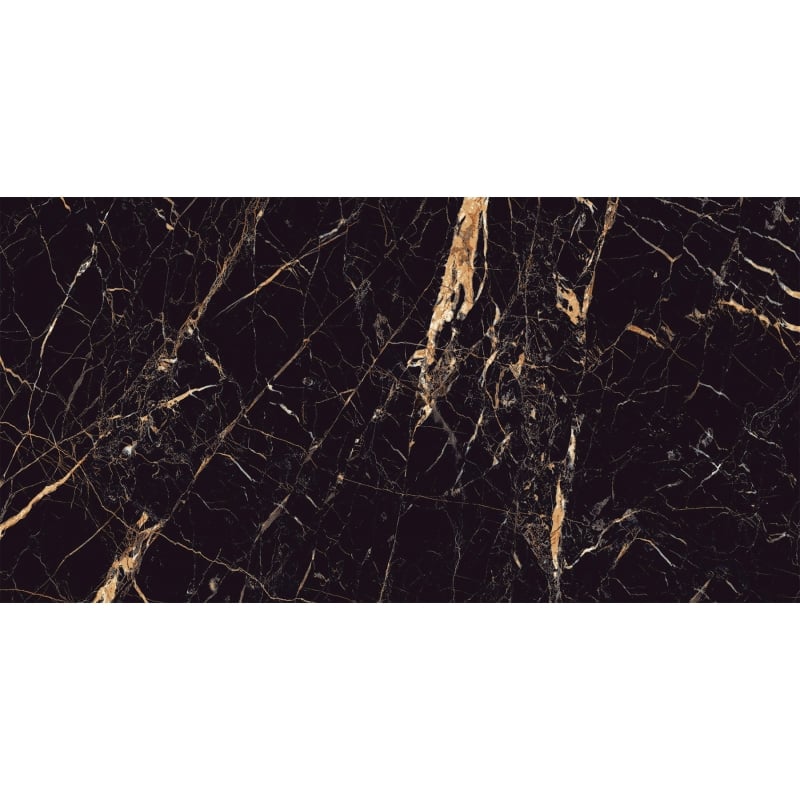 Mexen Python Gold glazed porcelain tile, rectified floor and wall 120 x 60 cm, high gloss - TL212-120-060-00