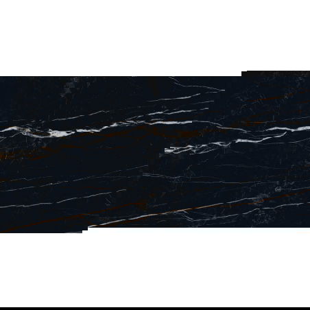 Mexen Flamingo Black glazed rectified porcelain tile 120 x 60 cm, high gloss - TL215-120-060-00