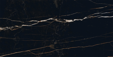 Mexen Flamingo Rectified glazed black gres tile G1, floor-wall tile 120 x 60 cm, high gloss - TL215-120-060-00