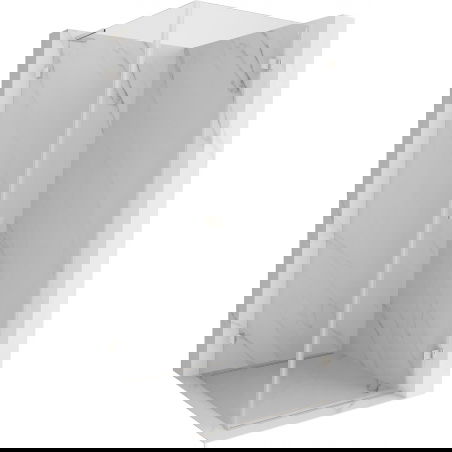 Mexen Lunar-B L Pivot Shower Enclosure Right 90 x 90 cm, Transparent, Brushed Nickel - 832L-090-090-97-00-P