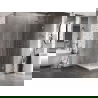 Mexen Lunar-B L shower cabin hinged right 90 x 90 cm, transparent, brushed nickel - 832L-090-090-97-00-P