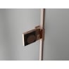 Mexen Lunar-B L Right Hinged Shower Cabin 70 x 70 cm, Transparent, Rose Gold - 832L-070-070-60-00-P