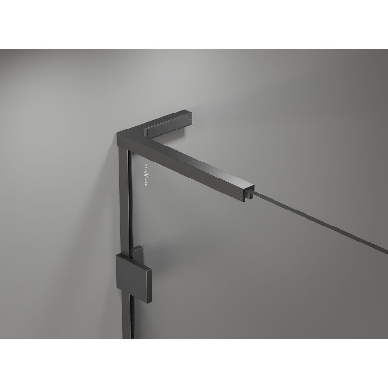 Mexen Lunar-B L Shower Enclosure Hinged Right 85 x 70 cm, Transparent, Gun Metal - 832L-085-070-95-00-P