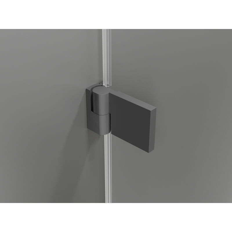 Mexen Lunar-B L right hinged shower cabin 95 x 80 cm, transparent, gun metal - 832L-095-080-95-00-P