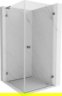 Mexen Lunar-B L right-hand hinged shower cabin 100 x 100 cm, transparent, gun metal - 832L-100-100-95-00-P