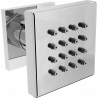 Mexen Cube Surface-mounted side jet, chrome - 79360-00