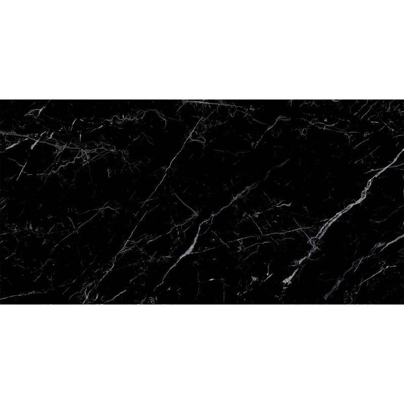 Mexen Simba Black Glazed Rectified G1 Gres, Floor-Wall Tile 120 x 60 cm, High Gloss - TL210-120-060-00