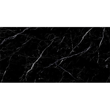 Mexen Simba Black Glazed Rectified G1 Gres, Floor-Wall Tile 120 x 60 cm, High Gloss - TL210-120-060-00