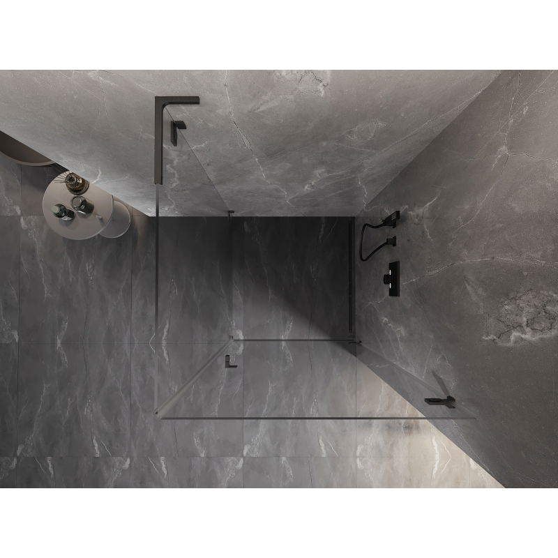 Mexen Lunar-B L right-hinged shower cabin 70 x 70 cm, transparent, gun gray brushed - 832L-070-070-66-00-P