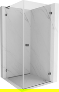 Mexen Lunar-B L right-hinged shower cabin 70 x 70 cm, transparent, gun gray brushed - 832L-070-070-66-00-P