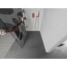 Mexen Kioto+ shower screen with shelf Walk-in 80 x 200 cm, white wave, pink gold - 800-080-121-60-97