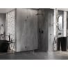 Mexen Lunar-B L right-hinged shower cabin 90 x 90 cm, transparent, brushed gun gray - 832L-090-090-66-00-P
