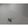 Mexen Lunar-B L right-hinged shower cabin 90 x 90 cm, transparent, brushed gun gray - 832L-090-090-66-00-P