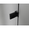 Mexen Lunar-B L right-hinged shower enclosure 100 x 90 cm, transparent, black - 832L-100-090-70-00-P