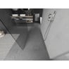 Mexen Kioto Freestanding Shower Wall 110 x 200 cm, Transparent 8 mm, Chrome - 800-110-002-01-00
