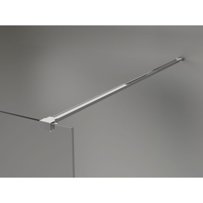 Mexen Lunar Walk-in Shower Panel Left 50 x 200 cm, Transparent 8 mm, Chrome - 830-050-000-01-00-L