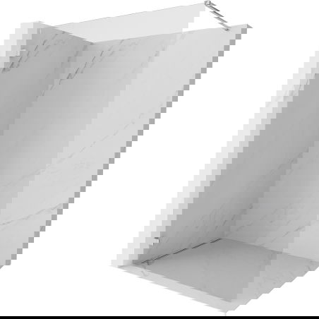 Mexen Lunar walk-in shower panel left 90 x 200 cm, transparent 8 mm, chrome - 830-090-000-01-00-L