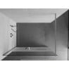 Mexen Kioto+ walk-in shower wall with shelf 140 x 200 cm, transparent/frosted, chrome - 800-140-121-01-35