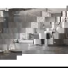 Mexen Lunar Shower Wall Walk-in Left 140 x 200 cm, Transparent 8 mm, White - 830-140-000-20-00-L