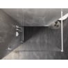Mexen Lunar Walk-in Shower Wall Left 160 x 200 cm, Transparent 8 mm, White - 830-160-000-20-00-L