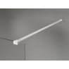 Mexen Lunar Walk-in Shower Wall Left 160 x 200 cm, Transparent 8 mm, White - 830-160-000-20-00-L