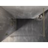 Mexen Lunar shower wall Walk-in left 80 x 200 cm, transparent 8 mm, gold - 830-080-000-50-00-L